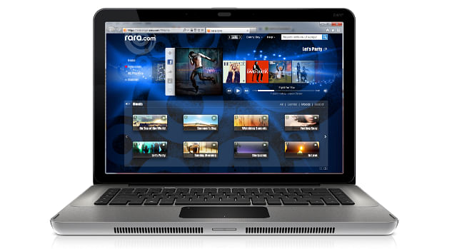 Global digital music service rara.com launches in Singapore laptop